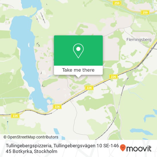 Tullingebergspizzeria, Tullingebergsvägen 10 SE-146 45 Botkyrka map