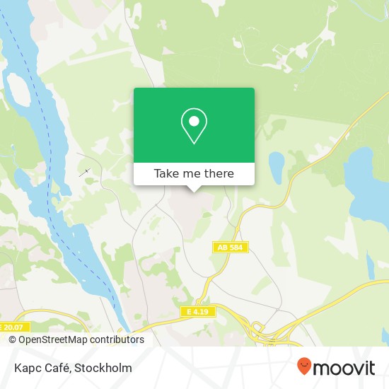 Kapc Café, Vitmossvägen 13 SE-152 52 Södertälje map