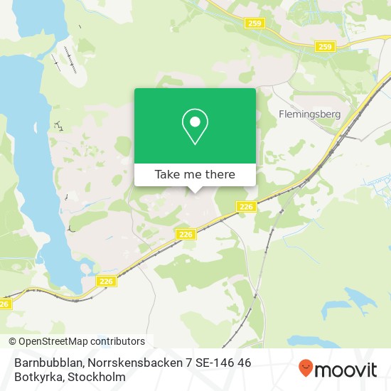 Barnbubblan, Norrskensbacken 7 SE-146 46 Botkyrka map