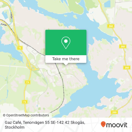 Gaz Café, Tenorvägen 55 SE-142 42 Skogås map