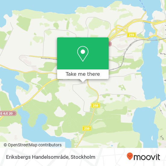 Eriksbergs Handelsområde map