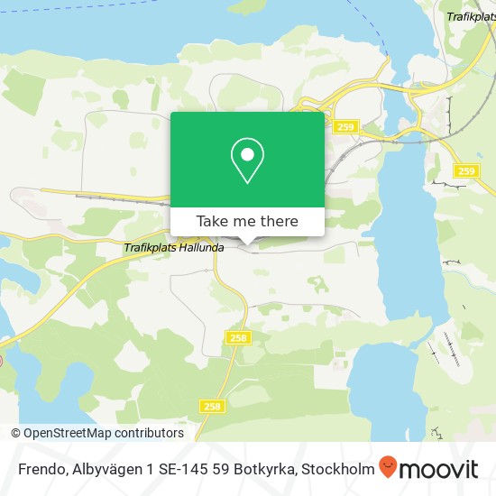 Frendo, Albyvägen 1 SE-145 59 Botkyrka map