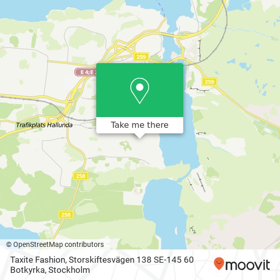 Taxite Fashion, Storskiftesvägen 138 SE-145 60 Botkyrka map