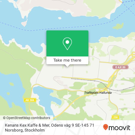 Kenans Kex Kaffe & Mer, Odens väg 9 SE-145 71 Norsborg map