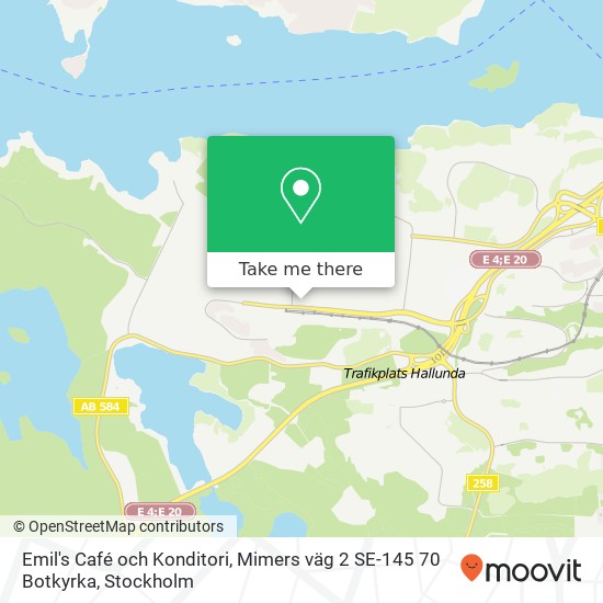Emil's Café och Konditori, Mimers väg 2 SE-145 70 Botkyrka map