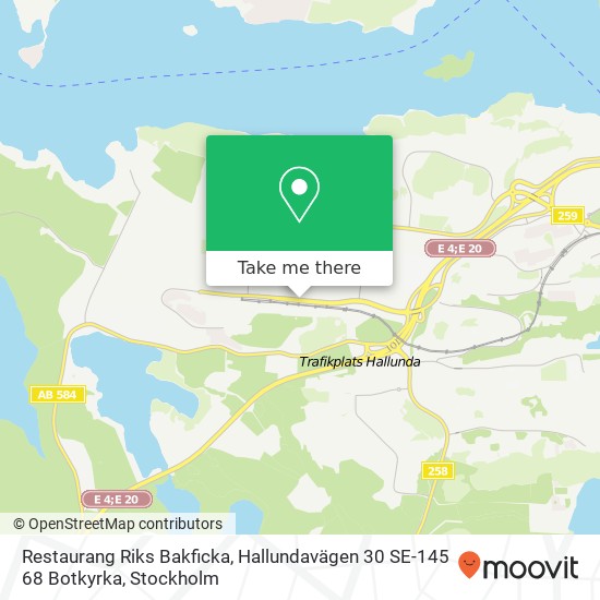 Restaurang Riks Bakficka, Hallundavägen 30 SE-145 68 Botkyrka map