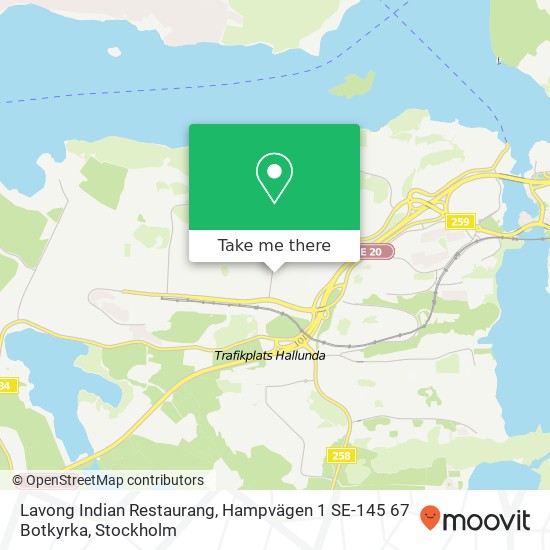 Lavong Indian Restaurang, Hampvägen 1 SE-145 67 Botkyrka map