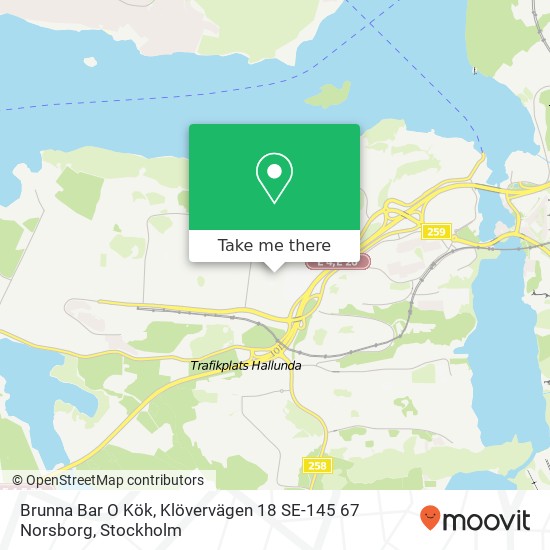 Brunna Bar O Kök, Klövervägen 18 SE-145 67 Norsborg map