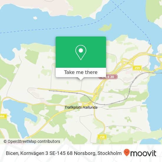 Bicen, Kornvägen 3 SE-145 68 Norsborg map