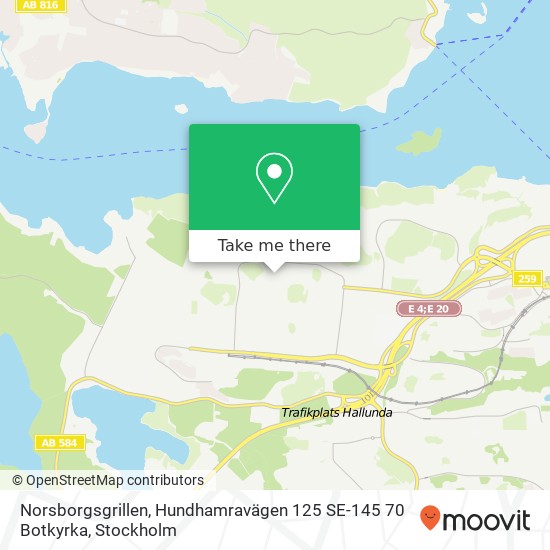 Norsborgsgrillen, Hundhamravägen 125 SE-145 70 Botkyrka map