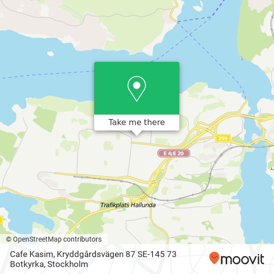 Cafe Kasim, Kryddgårdsvägen 87 SE-145 73 Botkyrka map