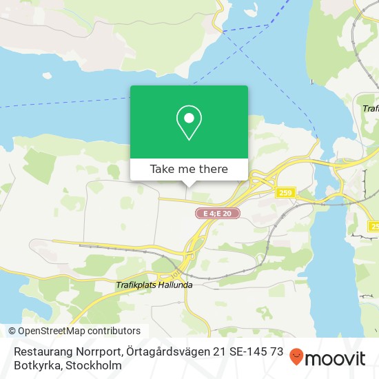 Restaurang Norrport, Örtagårdsvägen 21 SE-145 73 Botkyrka map