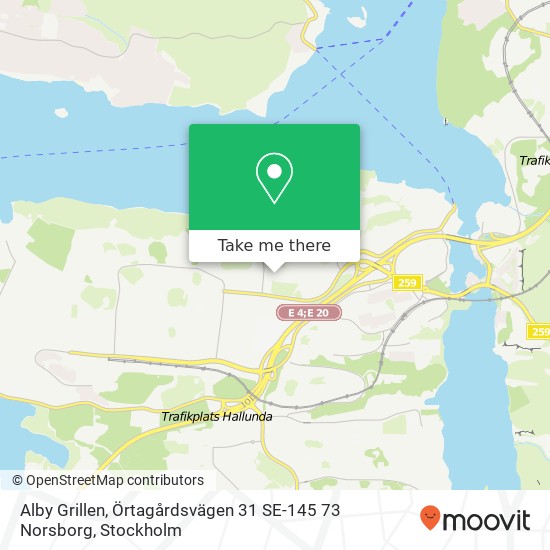 Alby Grillen, Örtagårdsvägen 31 SE-145 73 Norsborg map