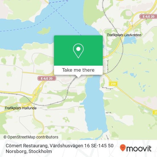 Cömert Restaurang, Värdshusvägen 16 SE-145 50 Norsborg map