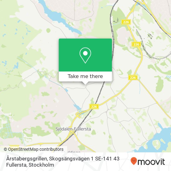 Årstabergsgrillen, Skogsängsvägen 1 SE-141 43 Fullersta map