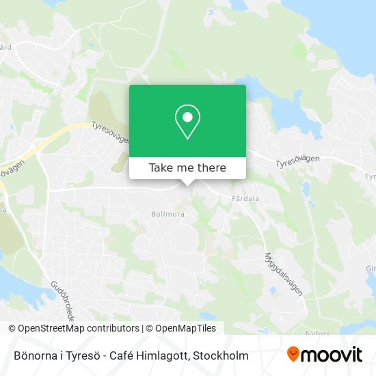 Bönorna i Tyresö - Café Himlagott map