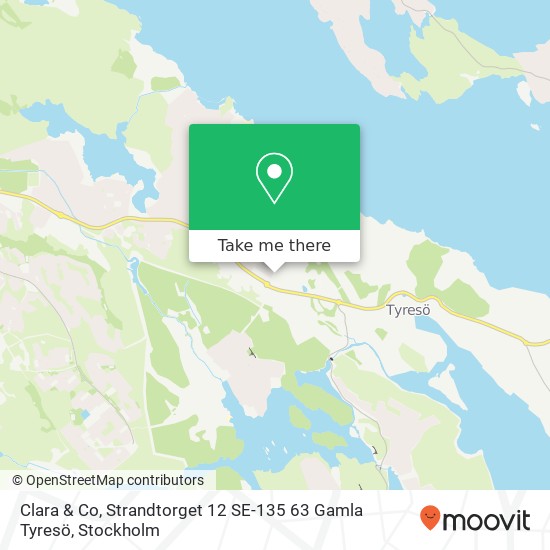 Clara & Co, Strandtorget 12 SE-135 63 Gamla Tyresö map