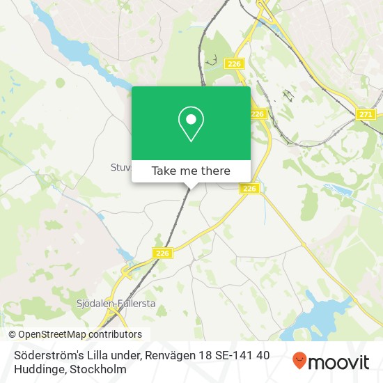 Söderström's Lilla under, Renvägen 18 SE-141 40 Huddinge map