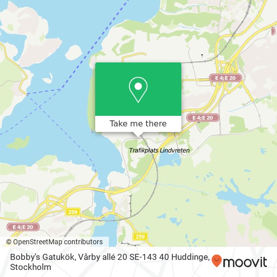 Bobby's Gatukök, Vårby allé 20 SE-143 40 Huddinge map