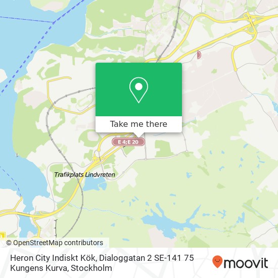 Heron City Indiskt Kök, Dialoggatan 2 SE-141 75 Kungens Kurva map