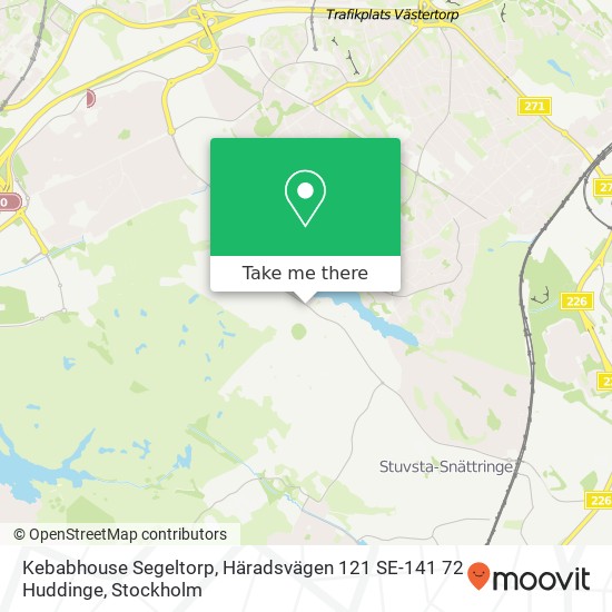 Kebabhouse Segeltorp, Häradsvägen 121 SE-141 72 Huddinge map