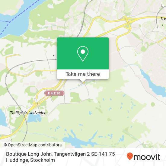 Boutique Long John, Tangentvägen 2 SE-141 75 Huddinge map