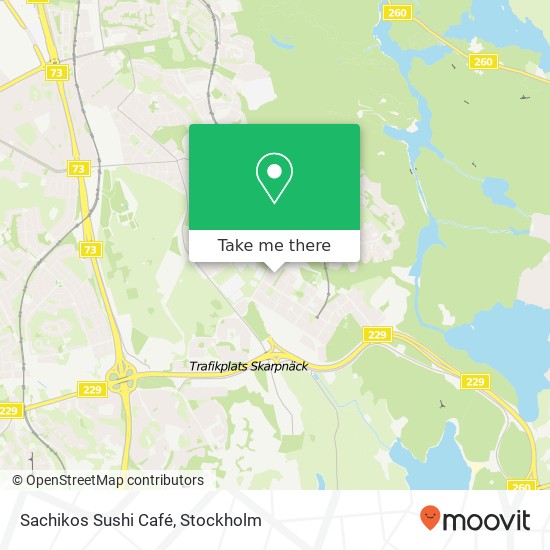 Sachikos Sushi Café, Drakflygargatan 5 SE-128 36 Skarpnäck map