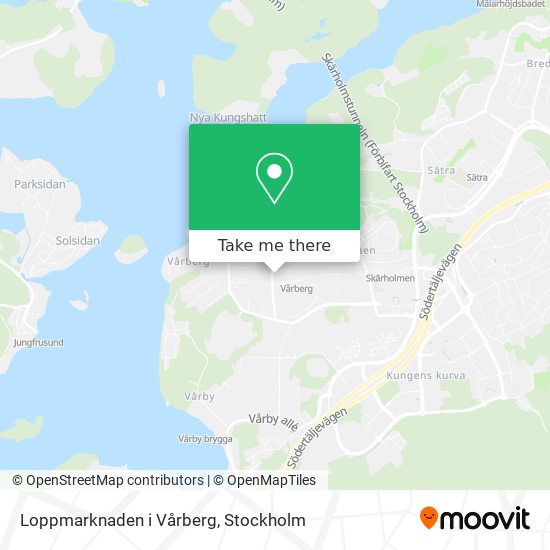 Loppmarknaden i Vårberg map