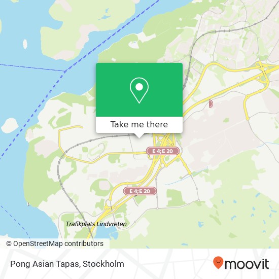 Pong Asian Tapas, Bredholmsgatan 4 SE-127 48 Stockholm map