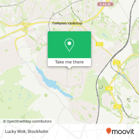 Lucky Wok, Snöripsvägen SE-125 56 Älvsjö map