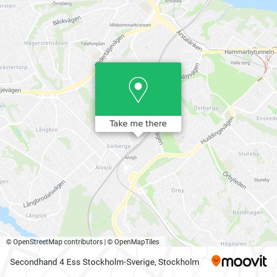 Secondhand 4 Ess Stockholm-Sverige map