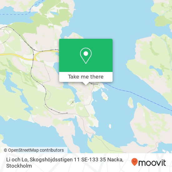 Li och Lo, Skogshöjdsstigen 11 SE-133 35 Nacka map