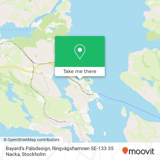 Bayard's Pälsdesign, Ringvägshamnen SE-133 35 Nacka map