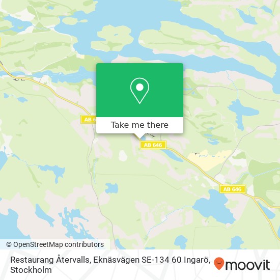 Restaurang Återvalls, Eknäsvägen SE-134 60 Ingarö map