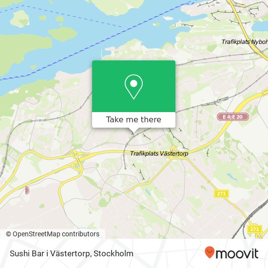 Sushi Bar i Västertorp, Störtloppsvägen 13 SE-129 47 Hägersten map