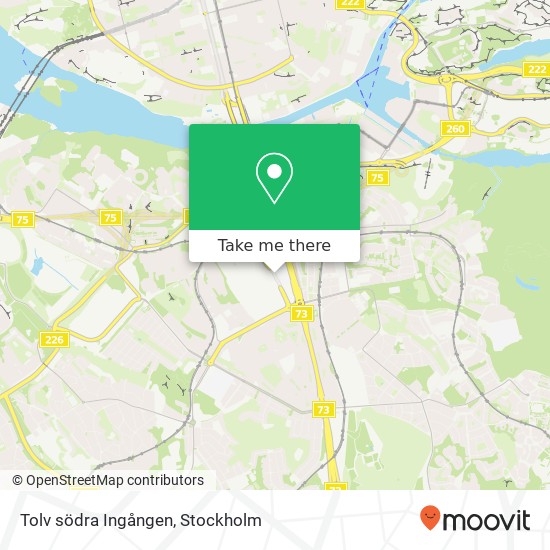 Tolv södra Ingången map