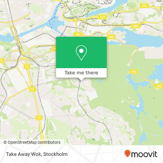 Take Away Wok, Halmstadsvägen 32 SE-121 53 Johanneshov map
