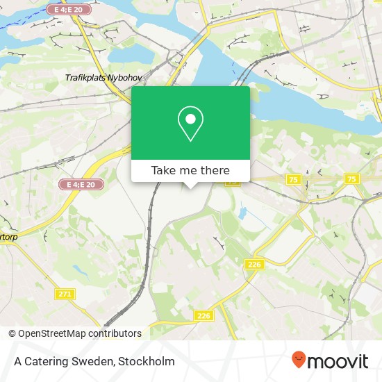 A Catering Sweden, Uppköparvägen SE-120 44 Årsta map