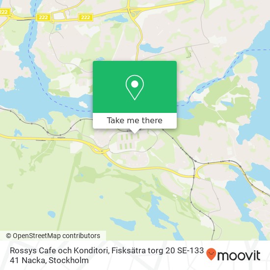 Rossys Cafe och Konditori, Fisksätra torg 20 SE-133 41 Nacka map