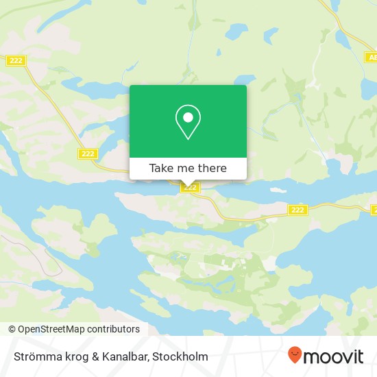 Strömma krog & Kanalbar map