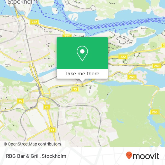 RBG Bar & Grill, Midskeppsgatan 6 SE-120 66 Stockholm map