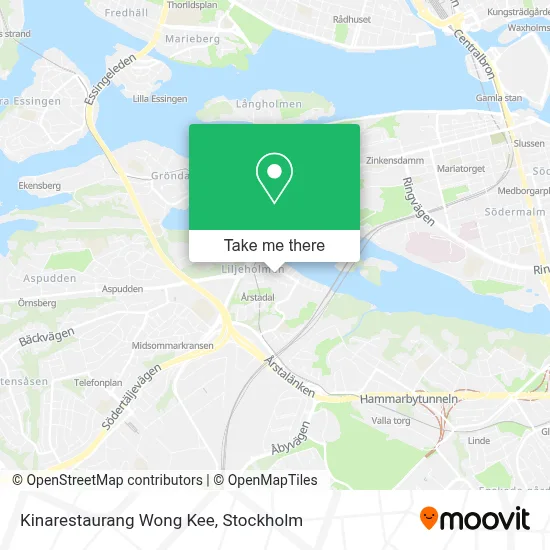 Kinarestaurang Wong Kee map