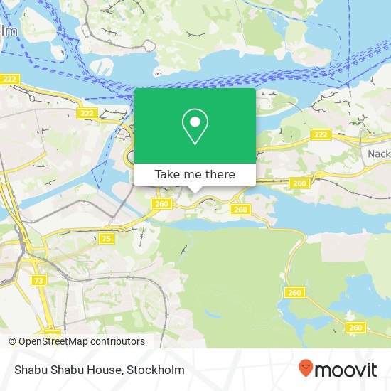 Shabu Shabu House, Marcusplatsen 1C SE-131 54 Nacka map