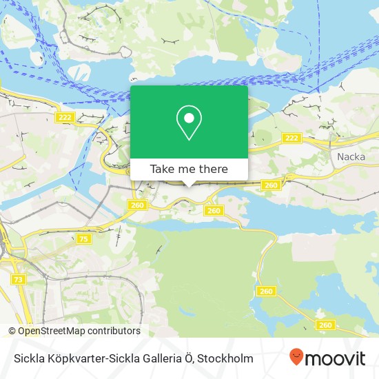 Sickla Köpkvarter-Sickla Galleria Ö map