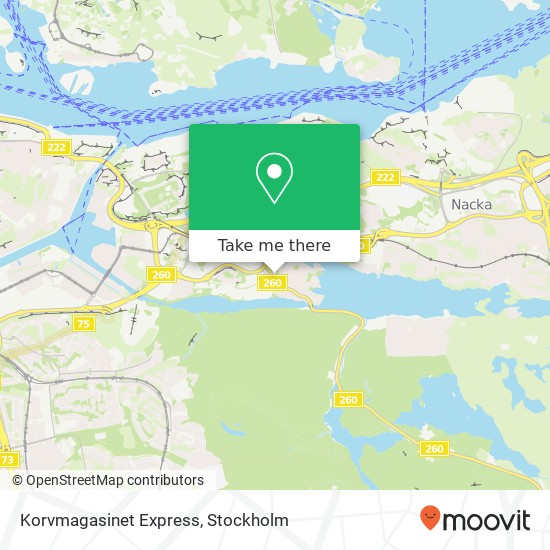 Korvmagasinet Express, Planiavägen 15 SE-131 54 Nacka map