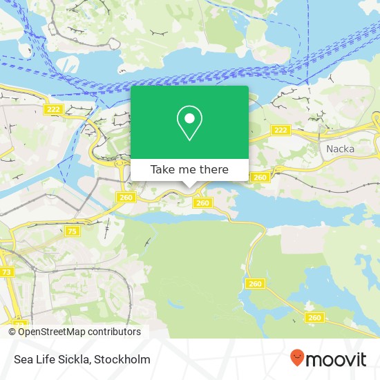 Sea Life Sickla, Siroccogatan 15 SE-131 54 Nacka map
