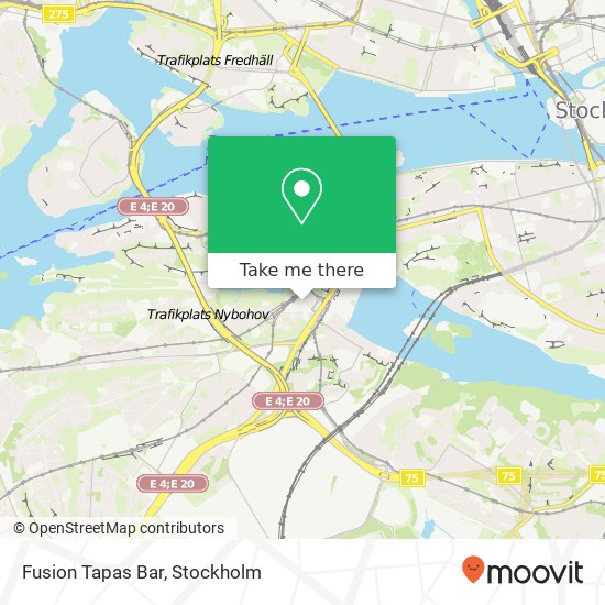 Fusion Tapas Bar, Liljeholmstorget 3 SE-117 61 Stockholm map