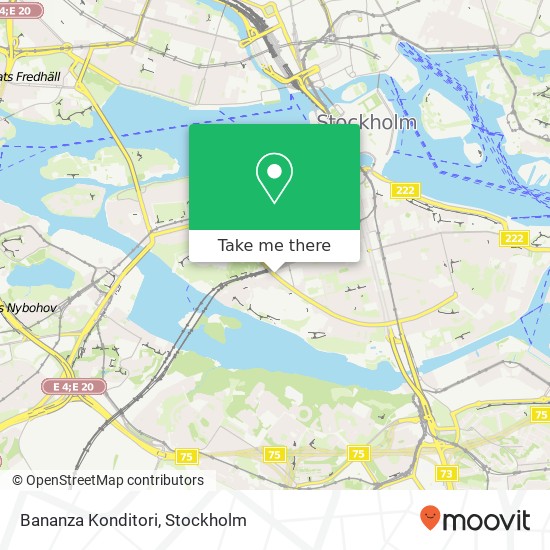 Bananza Konditori, Ringvägen SE-118 67 Stockholm map