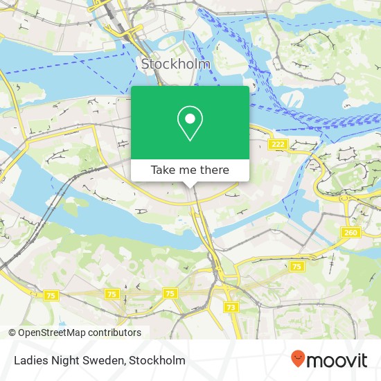 Ladies Night Sweden map