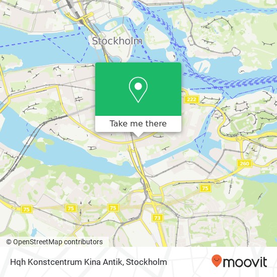 Hqh Konstcentrum Kina Antik, Ringvägen 129 SE-116 61 Stockholm map